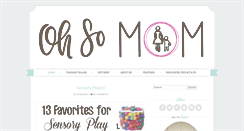 Desktop Screenshot of ohsomom.com