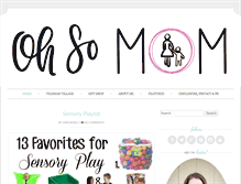 Tablet Screenshot of ohsomom.com